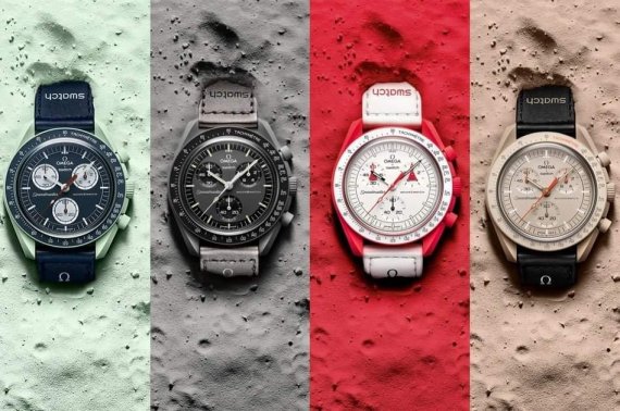 오메가와 스와치가 협업해 만든 시계 '문스와치' (스와치그룹코리아 제공)2022.3.27/뉴스1