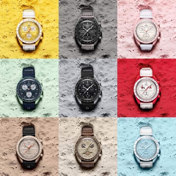 오메가와 스와치가 협업해 만든 시계 '문스와치' (스와치그룹코리아 제공)2022.3.27/뉴스1