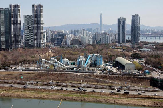 성수동 삼표레미콘 공장 해체