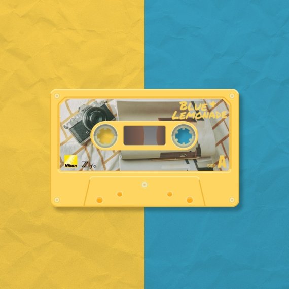 니콘이미징코리아 콜라보 음원 '블루 앤 레모네이드' 카세트 테이프 예상 이미지 (니콘 제공)© 뉴스1