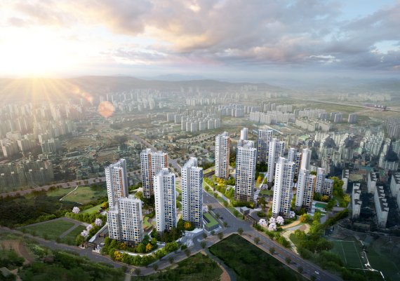 화성 우방 아이유쉘 메가시티 단지내상가 조감도