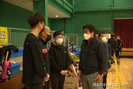 김광철 연천군수 제16회 연천군수기 생활체육 대축전 응원방문. 사진제공=연천군