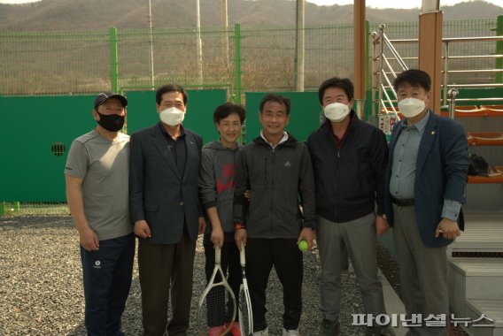 김광철 연천군수 제16회 연천군수기 생활체육 대축전 응원방문. 사진제공=연천군