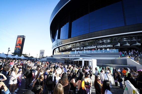 [라스베이거스=뉴시스] 방탄소년단 콘서트 장소 얼리전트 스타디움(Allegiant Stadium) 외경. 2022.04.09. (사진 = 빅히트 뮤직 제공) photo@newsis.com *재판매 및 DB 금지 /사진=뉴시스