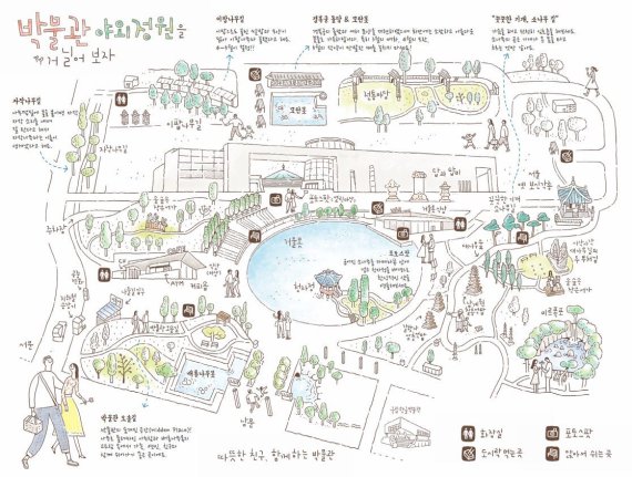 박물관 야외정원 지도