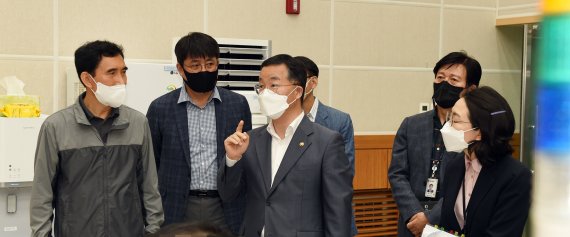 이승우 재난안전본부장, 대구 긴급신고관리센터 현장 점검