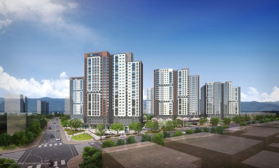 군산신역세권 한라비발디 센트로 투시도.© 뉴스1