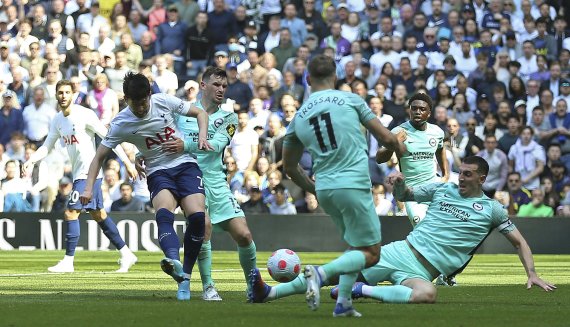 [런던=AP/뉴시스]토트넘 손흥민