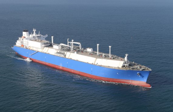 대우조선해양이 건조한 이중연료추진 LNG 운반선. 대우조선해양 제공