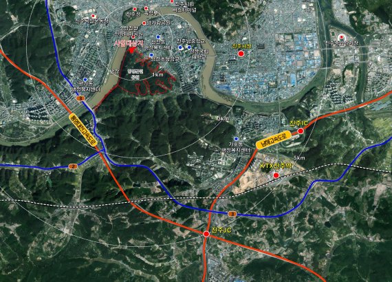[진주=뉴시스] 진주 전통문화체험관 위치도. *재판매 및 DB 금지