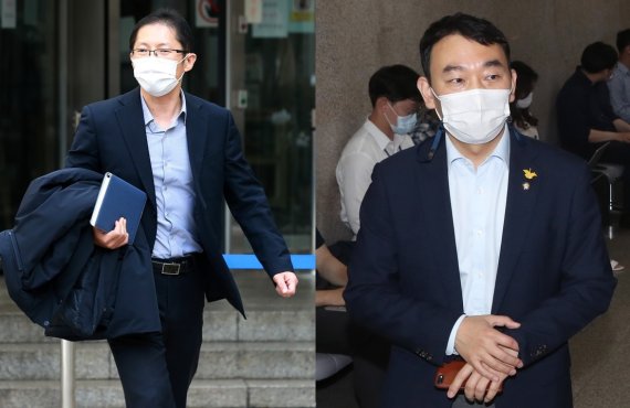 박준영 변호사(왼쪽)와 김용민 더불어민주당 의원. © 뉴스1 /사진=뉴스1