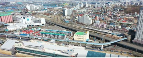 인천항 만석 우회고가교 29년만에 철거