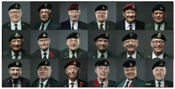 캐나다 한국전참전용사회 제7지회 용사들.(주캐나다한국대사관 제공) © 뉴스1