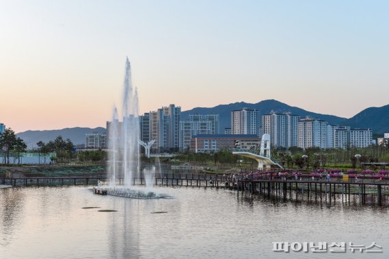 양주시 옥정중앙공원 음악분수 야간운영 재개