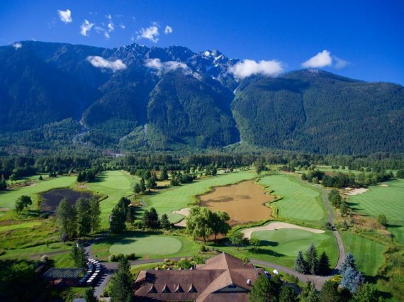휘슬러 북쪽에 있는 빅 스카이 골프 클럽 ©Big Sky Golf Club