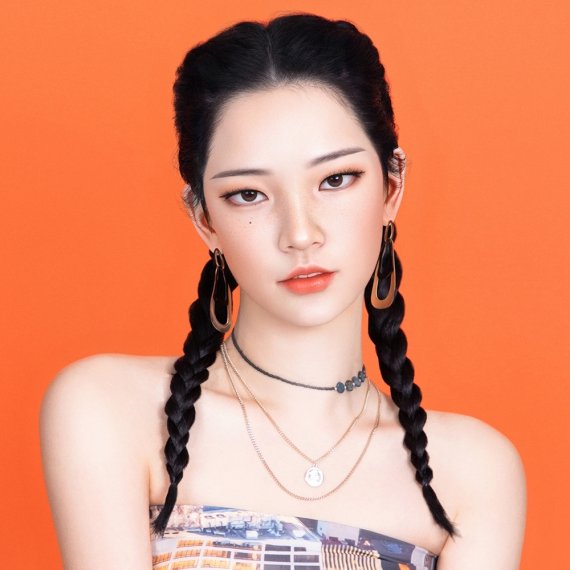 싸이더스 스튜디오엑스가 개발한 가상인간 '로지'(ROZY) © 뉴스1