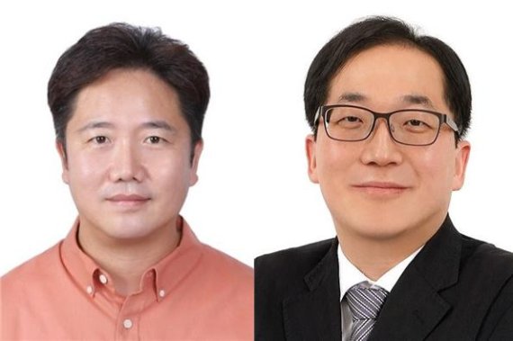 [창원=뉴시스] 리튬이차전지 열 관리 기반 화재 예측 기술 개발한 KERI 하윤철(왼쪽) 박사와 DGIST 이용민 교수.