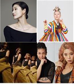 '꿈의 무용단' 홍보대사. 발레리나 김주원, 현대무용가 안은미, 전통춤 '리을무용단', 실용무용가 제이블랙과 마리. (사진= 문화체육관광부 제공) 2022.05.11. photo@newsis.com *재판매 및 DB 금지