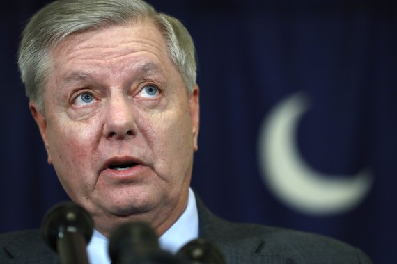 [워싱턴=AP/뉴시스] 미국 공화당 중진 린지 그레이엄 상원의원.