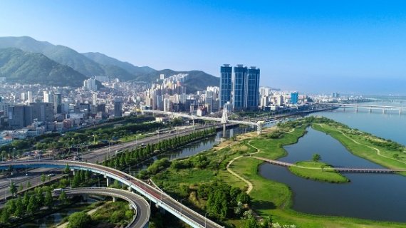 구포지역과 낙동강 일대를 연결하는 금빛노을브릿지(가칭) 전경 부산시 제공