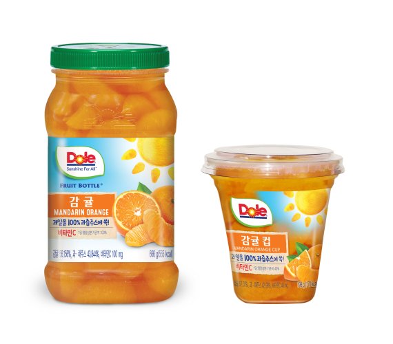  돌 코리아, '감귤 컵&후룻바틀 감귤' 출시