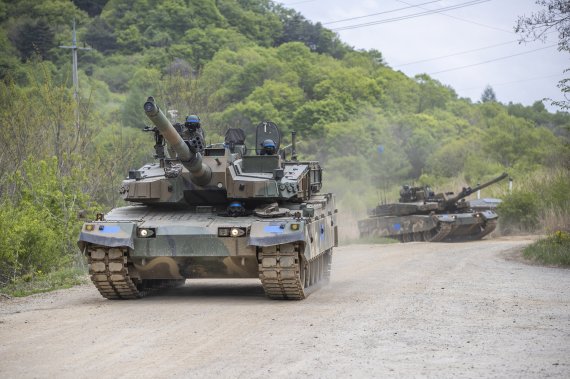 육군은 지난 지난 5월 9일부터 오는 20일까지 강원 인제군 육군과학화전투훈련단에서 신임장교 KCTC 훈련을 하고 있다. K2 전차가 기동을 하고 있다./사진=육군 제공
