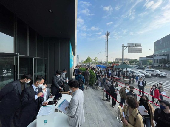 주택홍보관 현장. (사진제공=역북지역주택조합)