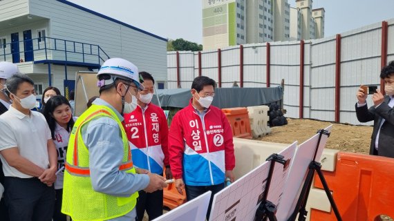 이상일 용인시장 후보, 첫 선거 운동 '죽전 데이터센터 현장 방문'