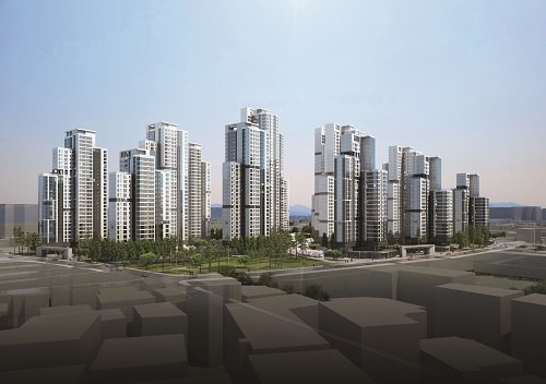 <신풍역 신동아 파밀리에 투시도>