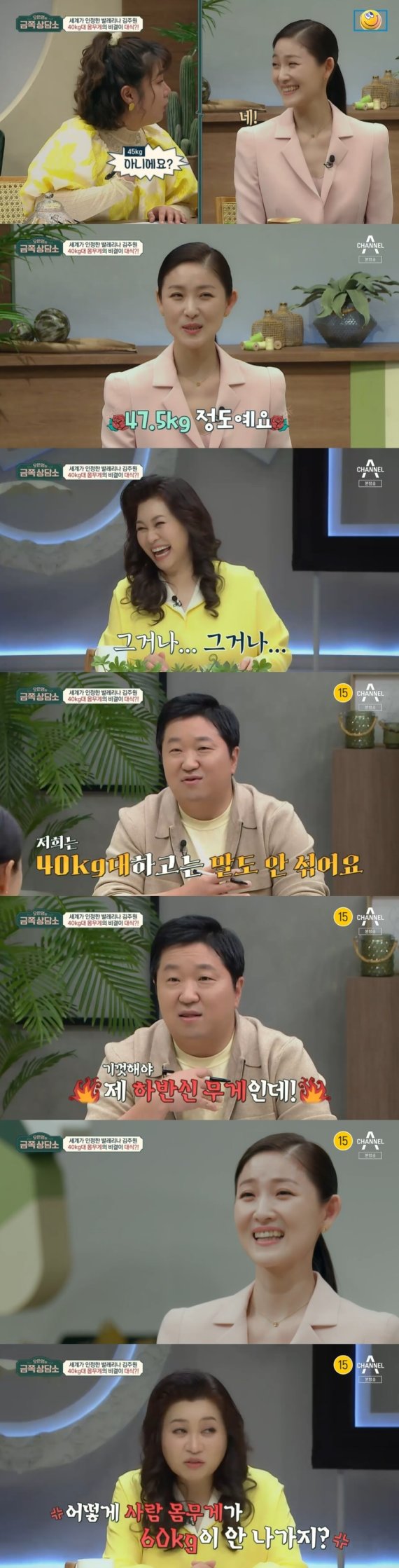 Dr. Eun Young Oh, para a bailarina Joo Won Kim "Como não pesar 60 kg?" Por favor