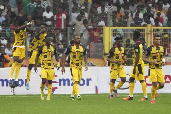 [아부자=AP/뉴시스]가나 축구대표팀 . 2022.03.29.