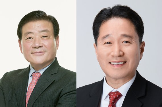 [부산=뉴시스] 더불어민주당 노기태(왼쪽) 강서구청장 후보, 국민의힘 김형찬(오른쪽) 강서구청장 후보. (사진=선거관리위원회 제공) *재판매 및 DB 금지