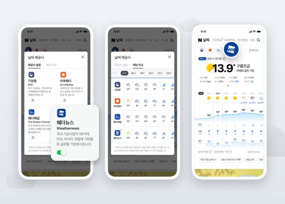“네이버 날씨로 ‘웨더뉴스’ 확인”..네이버