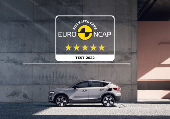 볼보자동차는 순수 전기차 C40 리차지가 '2022 유로엔캡(Euro NCAP) 안전 테스트'에서 최고등급인 5스타를 획득했다고 밝혔다. 볼보자동차코리아 제공