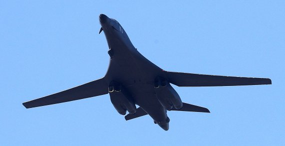 미 공군 전략폭격기 B-1B '랜서'. (뉴스1DB)2017.11.29/뉴스1
