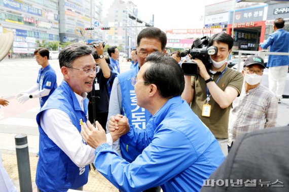 박홍근 “정하영시장 김포발전 예산지원” 공약