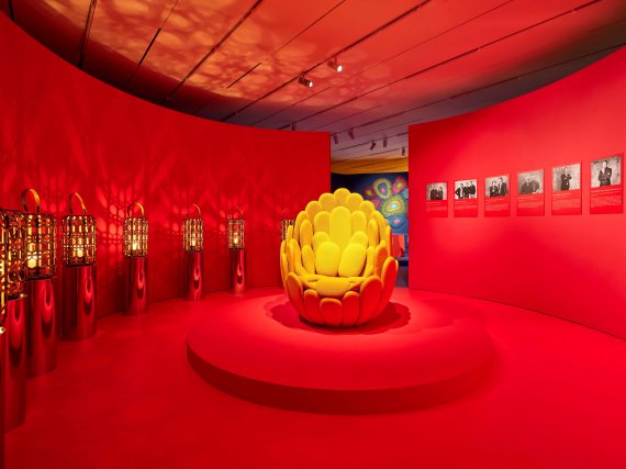 [서울=뉴시스]루이 비통 오브제 노마드 전시 전경