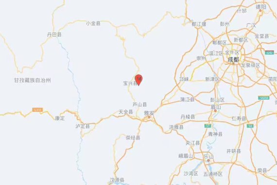 쓰촨성 지진 진원지. 중국 인터넷 캡쳐