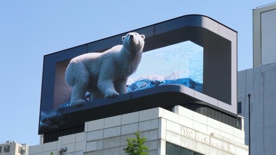 초대형 3D 북극곰, 서울 시청역 출몰... 환경의 날 맞아 기후변화 위기 ‘포효’