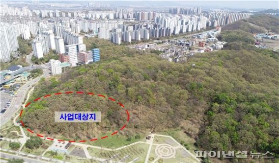 가현산(歌絃山) 김포문화예술회관 건립부지. 사진제공=김포시