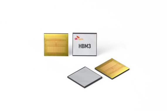 SK하이닉스가 세계 최초로 양산하는 HBM3. SK하이닉스 제공