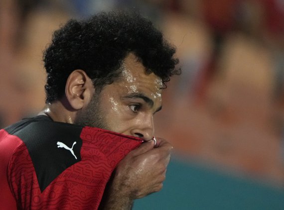 [카이로=AP/뉴시스]이집트 축구 스타 살라. 2022.06.05.