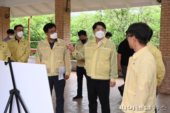 경기부지사 포천 산정호수 가뭄대책 현장행정