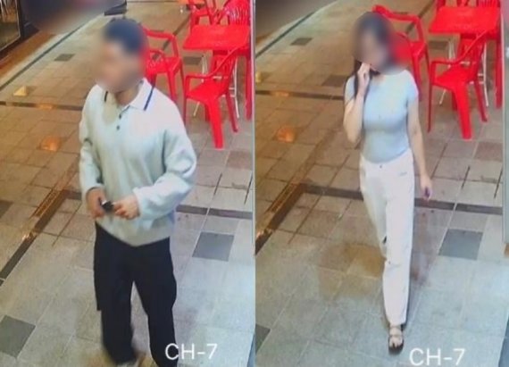부산대학교 근처 식당에서 '먹튀'한 것으로 추정되는 두 사람. ('보배드림' 갈무리) © 뉴스1