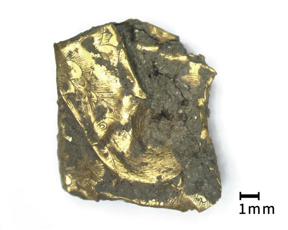 [서울=뉴시스] 박진희 기자 = 문화재청이 16일 서울 종로구 국립고궁박물관에서 경주 동궁과 월지 '나' 지구 북편 발굴조사 중에 출토한 금박 유물 '선각단화쌍조문금박' 공개 행사를 하고 있다. '선각단화쌍조문금박'은 8세기 통일신라시대 금속공예의 정수를 보여준다는 평가이다. (사진=국립경주문화재연구소 제공) 2022.06.16. photo@newsis.com