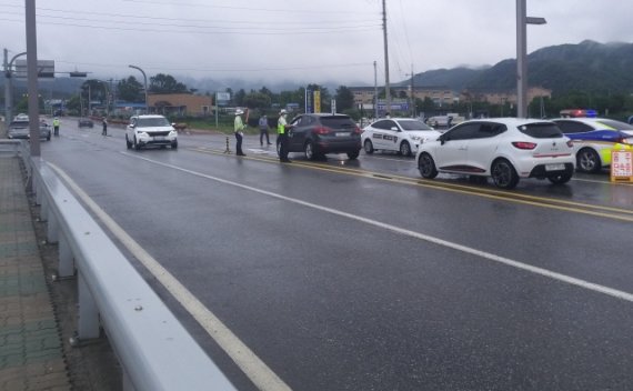 홍천서 음주·체납차량 유관기관 합동단속 전개