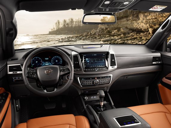 뉴 렉스턴 스포츠 칸 내부 (쌍용차 제공)© 뉴스1