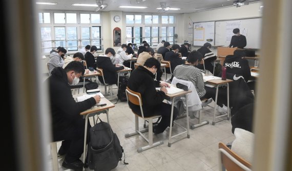 서울 한 고등학교 3학년 교실. /뉴스1 © News1 사진공동취재단