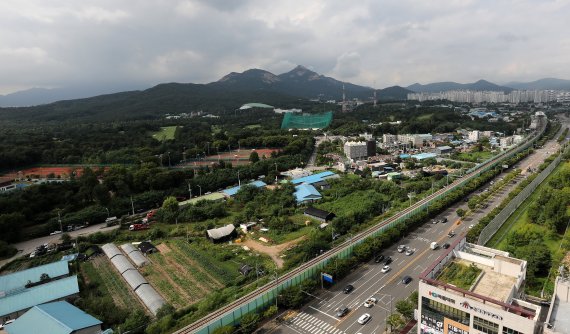 공공주택 6800가구가 조성될 서울 노원구 태릉골프장 공공주택지구 예정지 전경 . 뉴스1