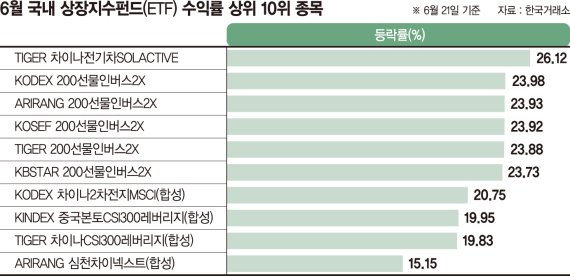 조정장에 간 큰 베팅 통했다… 인버스·곱버스 ETF '활짝'